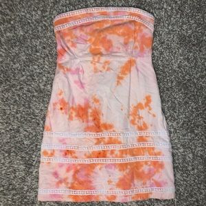 Pink and Orange Tie Dye Old Navy Dress